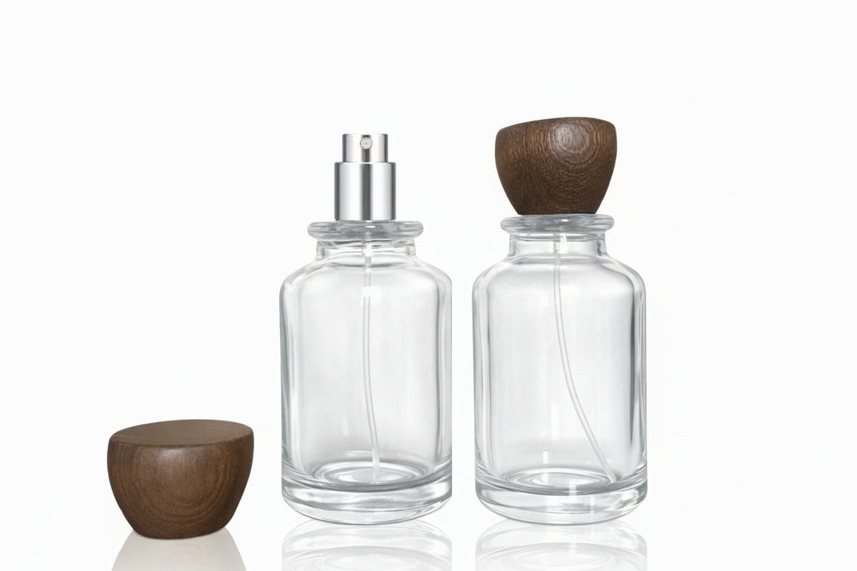 Bloom Bottle - 100ml Clear with Tapered Cap (Screw)