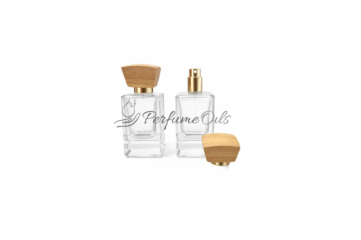 Legacy Bottle Clear with Wooden Cap - 50ml (Screw)