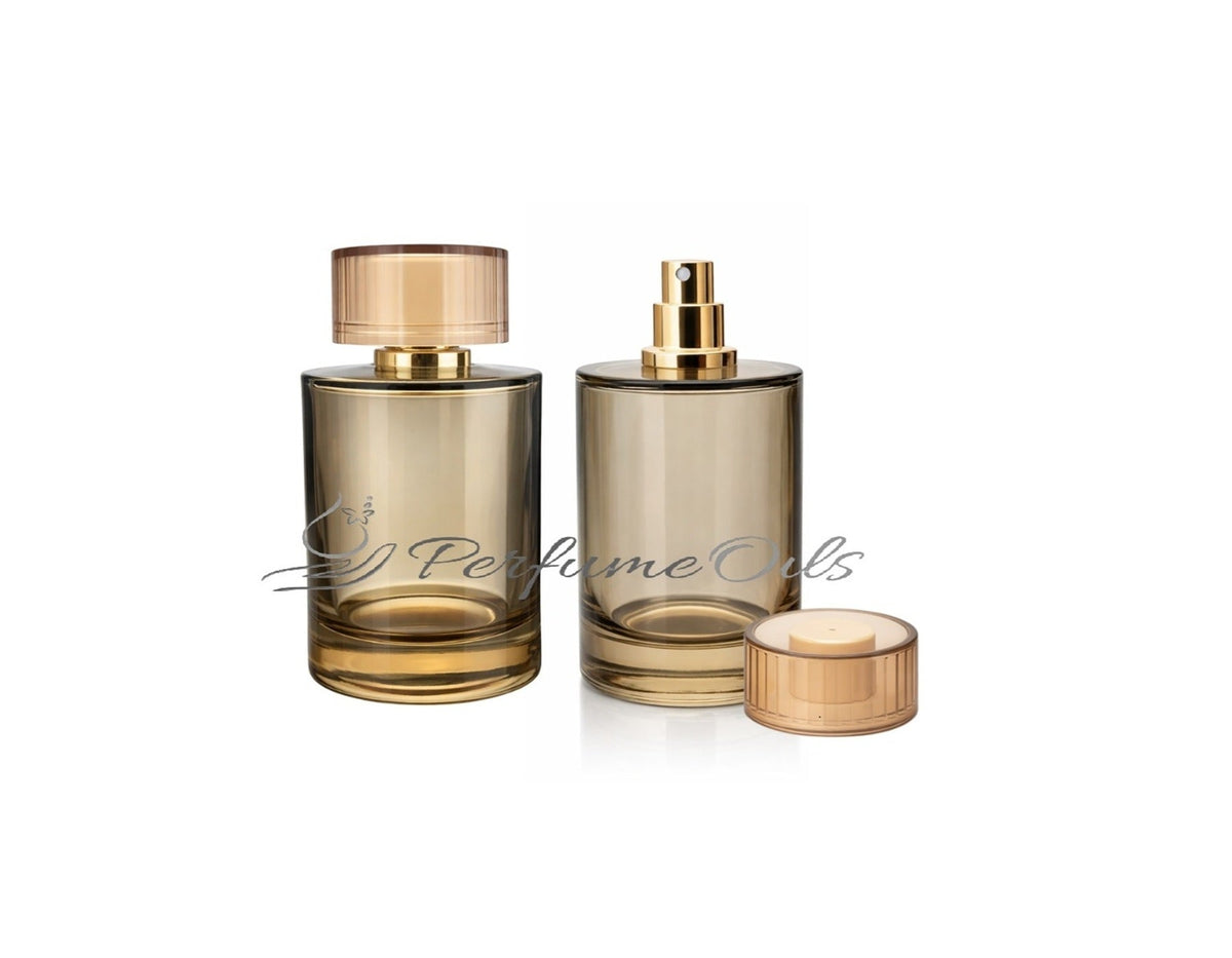 Amber Ridge Bottle - 50ml Smoky Amber (Easy Crimp)