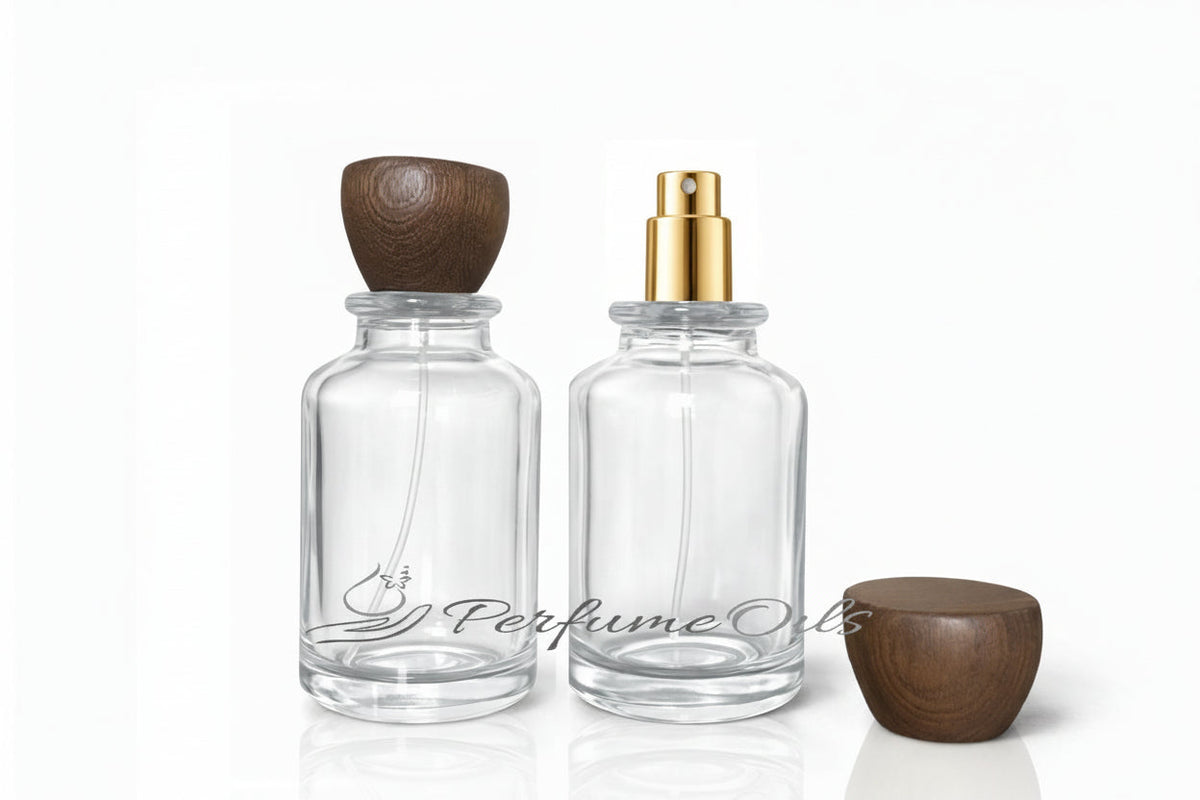Bloom Bottle - 100ml Clear with Tapered Cap (Screw)