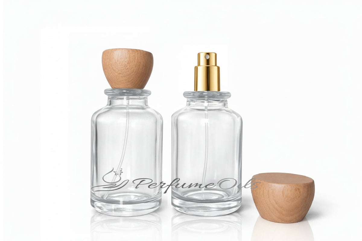Bloom Bottle - 100ml Clear with Tapered Cap (Screw)