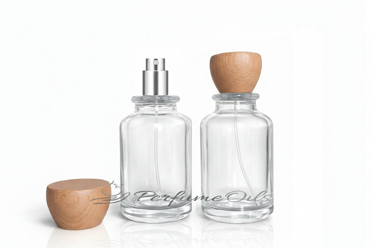 Bloom Bottle - 100ml Clear with Tapered Cap (Screw)