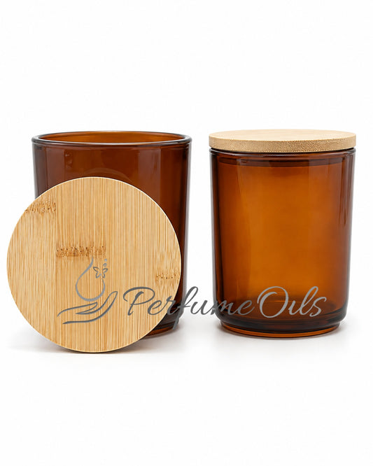 Candle Jars - 295ml (Bamboo Lid)