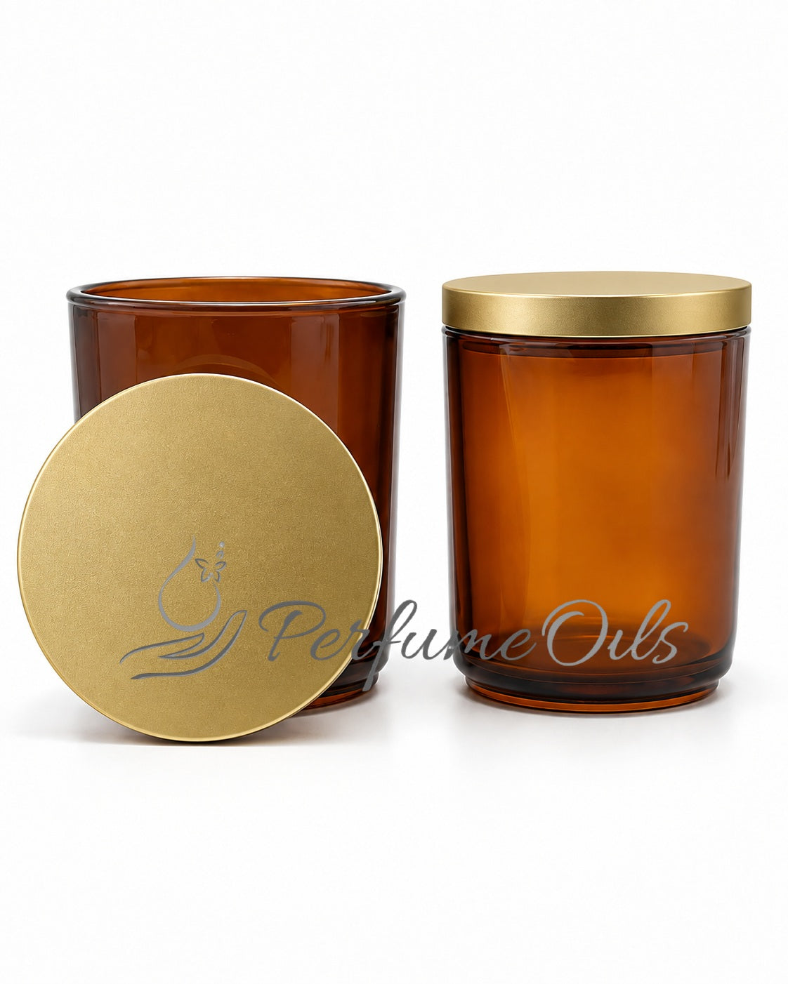Candle Jars - 295ml (Matte Gold Lid)