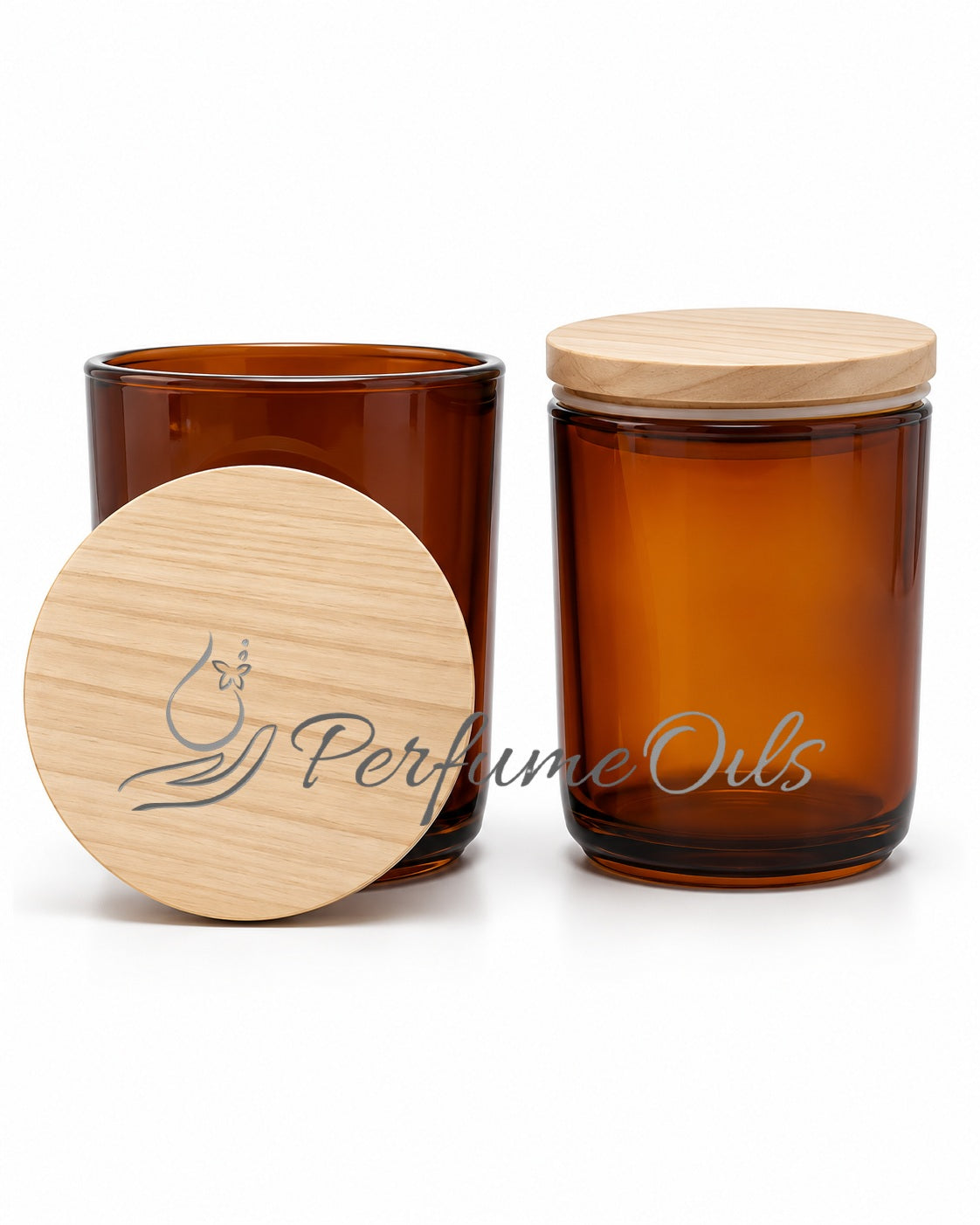 Candle Jars - 295ml (Wooden Lid)