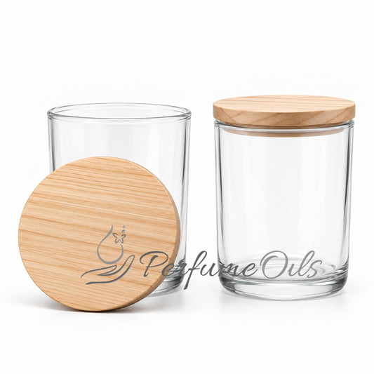 Candle Jars - 295ml (Wooden Lid)