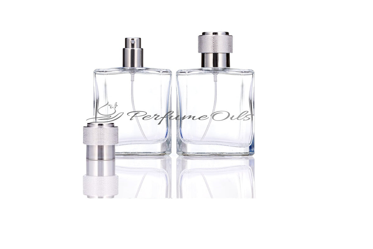 Square Bottle-50ml Clear ( Easy Crimp )