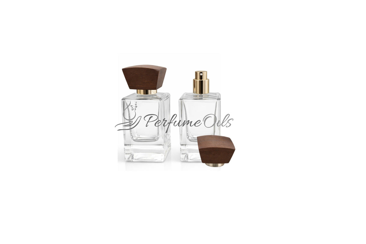 Legacy Bottle Clear with Wooden Cap - 50ml (Screw)