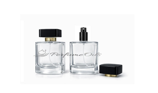 Noir Gold Square Bottle - 100ml (Easy Crimp)