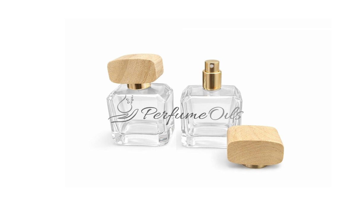 Aura Bottle - 50ml Wooden Caps (Screw)